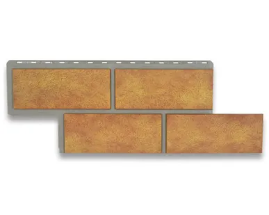 фото Фасадная панель (АП) "КАМЕНЬ Неаполитанский" (бежевый) 1255*450 мм (раб.размер 1000*430)