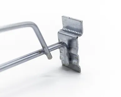 фото Крючок на экономпанель одинарный с ценникодержателем 300мм, d=5мм, цинк