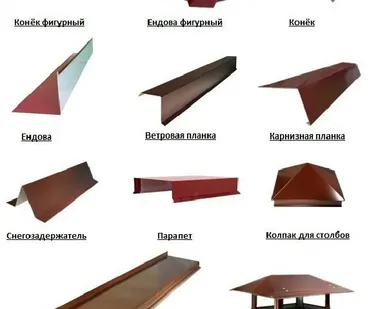 фото Конек фигурный Кровельный