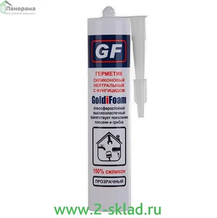 Фото №0 GOLDIFOAM Герметик Нейтральный Силиконовый Прозрачный, 260 мл.