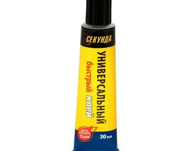 фото Клей универсальный Клей Универсальный БЫСТРЫЙ СЕКУНДА 30мл (403-197)