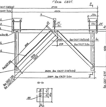 Фото №0 Связь парных колон со стеной здания