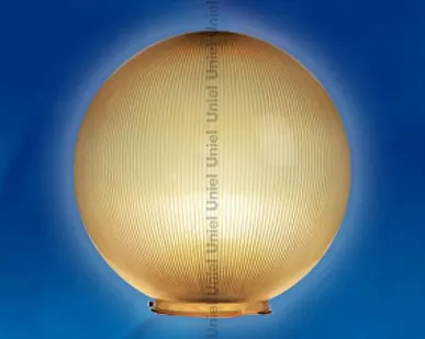 фото Шар UFP-P250В BRONZE Рассеиватель призматический (с насечками) в форме шара для садово-парковых светильников. Диаметр - 250мм. Тип соединения с крепежным элементом - посадочный. Материал - САН-пластик. Цвет - бронзовый. Упаковка - 4 шт. в групповой к