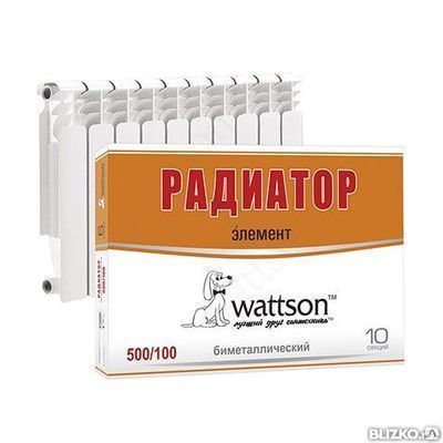 Фото №0 Wattson, Радиатор Bm Элемент 500 080 10