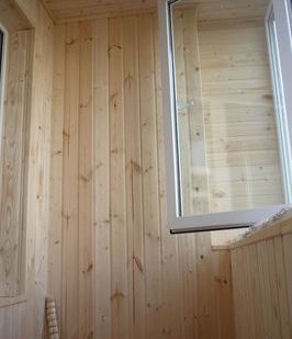 фото Отделка вагонкой, панели ПВХ, блок-хаус.