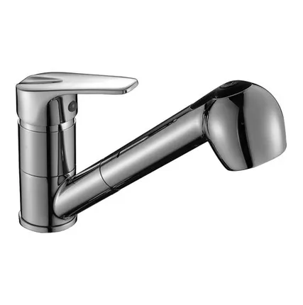 Фото №0 Смеситель для кухни Rossinka выдвижная лейка D40-25