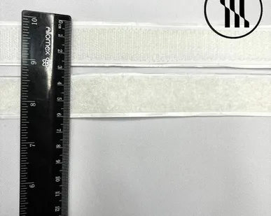 фото Липучка клеевая, цв. Белый, шир. 2,5 см