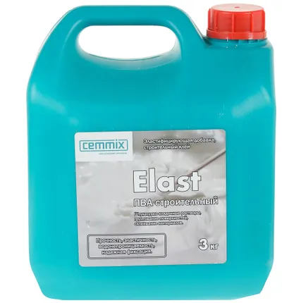Фото №0 Клей ПВА строительный Elast 3 кг 160 шт/пал