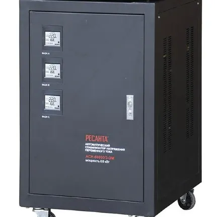 Фото №0 Стабилизатор трехфазный Ресанта АСН-60 000/3-ЭМ