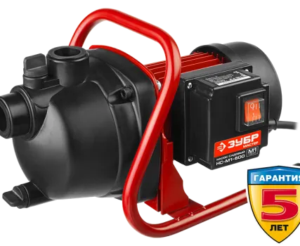 Фото №0 Насос ЗУБР &quot;МАСТЕР&quot; М1 садовый поверхностный самовсасывающий, 600Вт