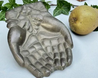 фото Мыльница ладони Будды 16 см латунь