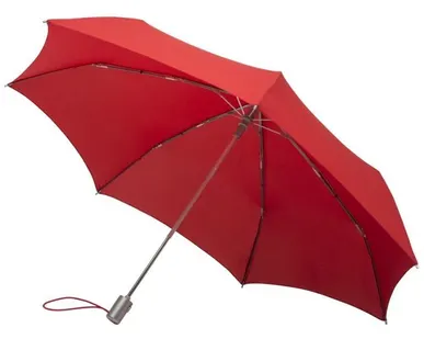 фото Складной зонт Alu Drop, 3 сложения, 7 спиц, автомат, красный