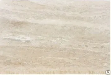 фото Травертин Бежевый, Вертикальный Рез, Полировка LUXE 600x300x20