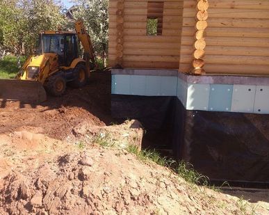 фото Строительство фундамента