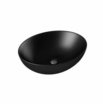 Фото №0 Дисма Умывальник накладной A433BM черный матовый (410*330*145 мм)