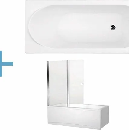 Фото №0 Акриловая ванна Aquanet Nord 140x70 (+ шторка Aquanet Alfa 4 NF6222-pivot)