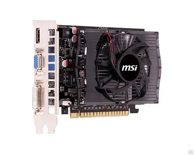 фото Видеокарта GeForce GT730 2048Mb MSI N730-2GD3V2, 700/1800, 128bit, 
DDR3, D