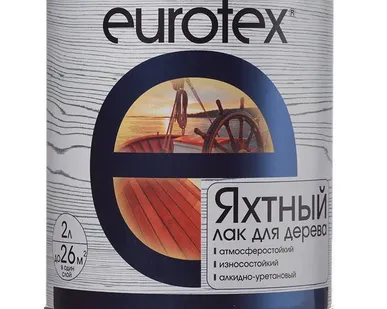 фото Лак яхтный полуматовый 2л Eurotex