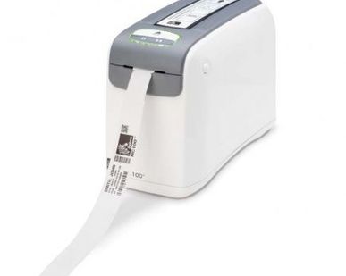 фото Принтер браслетов Zebra HC-100 (300 dpi, RS232, USB, 10/100 
Ethernet, белы