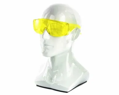 фото Очки защитные открытого типа, желтые, ударопрочный поликарбонат, 7015008/89157