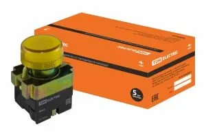 фото Лампа BV65 матрица d22 мм желтыйTDM