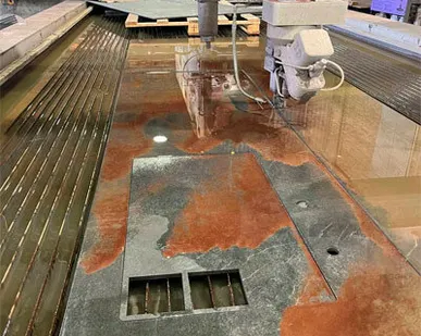 фото Гидроабразивная резка керамогранита