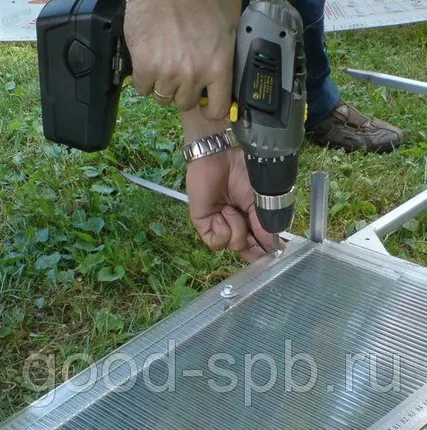 Фото №0 Монтаж забора из поликарбоната