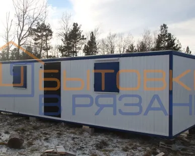 фото Блок-контейнер БК-04 ВАГ ХВ жилой, цвет сигнально-белый RAL 9003, 9.0х2.4х2
