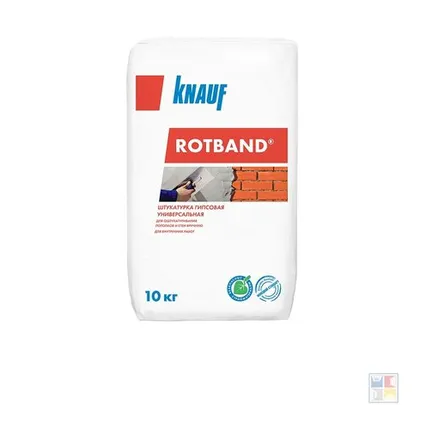 Фото №0 Штукатурка гипсовая Ротбанд 10 кг