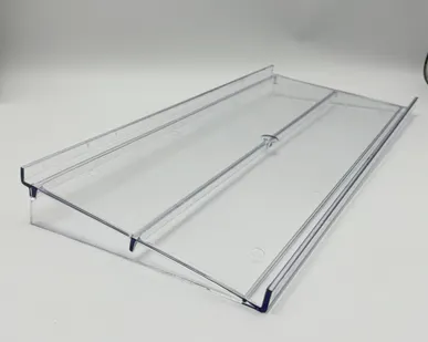 фото Полка 490*210мм с опорами и ограничителем, акрил, на экономпанель, F191/М-120