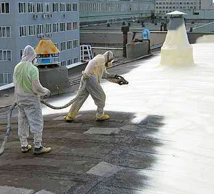 Фото №0 Утепление пенополиуретаном (ППУ). Напыление ППУ на стены, крышу дома.