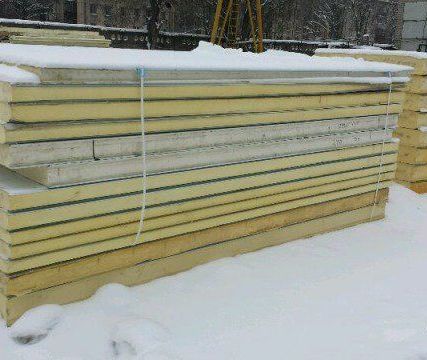 Фото №0 Сэндвич-панель ппу 40 мм 4,02 м