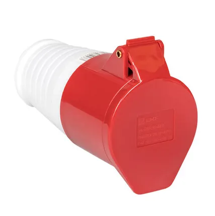 Фото №0 Розетка силовая 3-ф., 16А, 380В, IP44 (5-п, перенос.)...