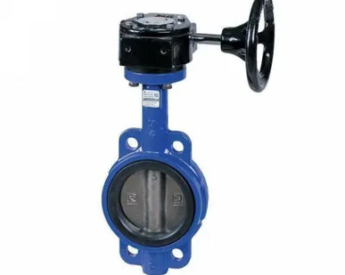 фото Затвор дисковый поворотный Ду 350 Ру10/16 с редуктором диск нерж. сталь EURO