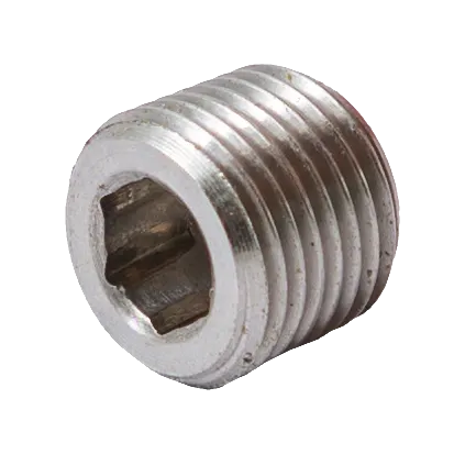 Фото №0 311001 - Заглушка с резьбой BSPT, BSPT1/8", 350 бар, нержавеющая сталь