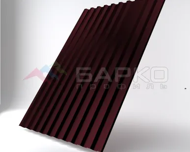 фото Профлист С-21 - 1050 мм (1000 мм) 00000694/65 Коричнево-красный RAL 3011 Полиэстер 0.65