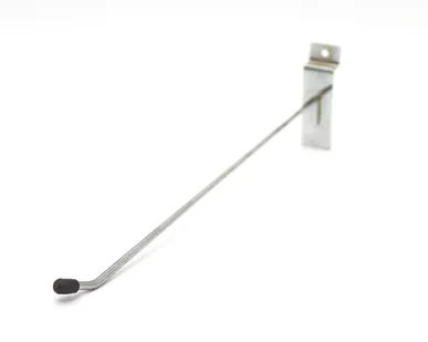 фото Крючок металлический на экономпанель, 300мм, хром