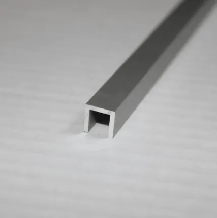 Фото №0 ДЕКОПРОФИЛЬ профиль П-образный 10х10мм 2,95м алюминиевый анодированный - Серебро матовый - 10х10 мм