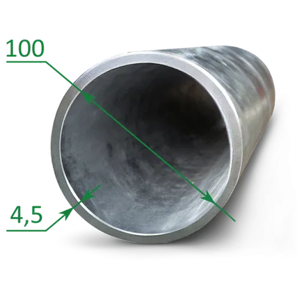 Фото №0 Труба оцинкованная ВГП Ду 100x4.5
