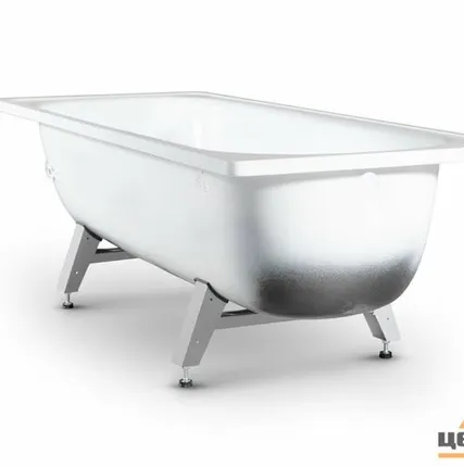 Фото №0 Ванна стальная эмалированная Antika "Белая орхидея" 1,7*0,7м с ножками (ВИЗ)