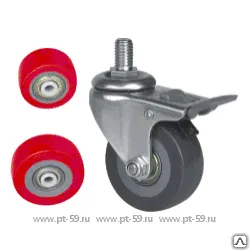 Фото №0 Колесо поворотное с болтом Lema BF3-PU-38-35-B6