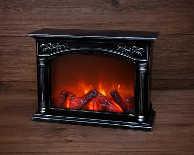 фото Камин светодиодный "Классика" с эффектом живого огня 33х12х24см батарейки 3хС (не в комплекте) NEON-NIGHT 511-030