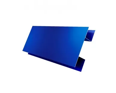 фото Планка H-образная 0,5 Satin с пленкой RAL 5005 сигнальный синий