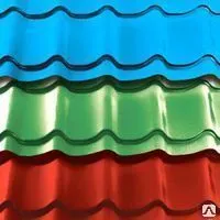 фото Металлочерепица 4 х 1,2 цвет шоколад