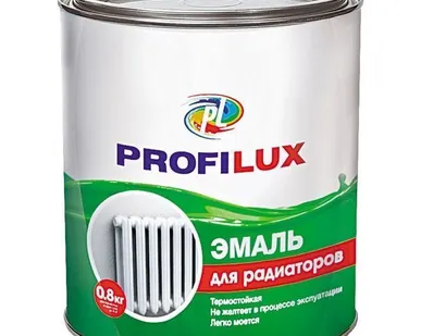 фото Профилюкс Эмаль для радиаторов 0,9кг.