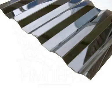 фото Профилированный поликарбонат 1,3 мм трапеция 1050х6000 бронза серый