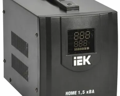 фото Стабилизатор напряжения HOME СНР 1/220 1.5кВА переносной IEK IVS20-1-01500