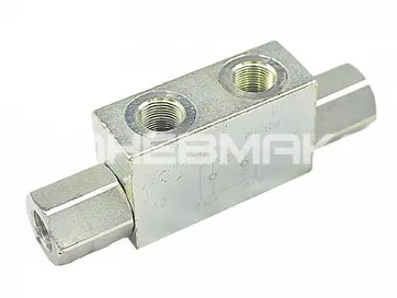 фото V0030_VBPDE 1/2"L_VRDE-03-F - Гидрозамок трубного монтажа, сдвоенный, G1/2", 45л/мин., 2-300бар, 1:4, давление открытия 2 Бара
