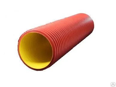 Фото №0 Труба гофрированная для канализации ПП ИКАПЛАСТ OD160/139 SN16