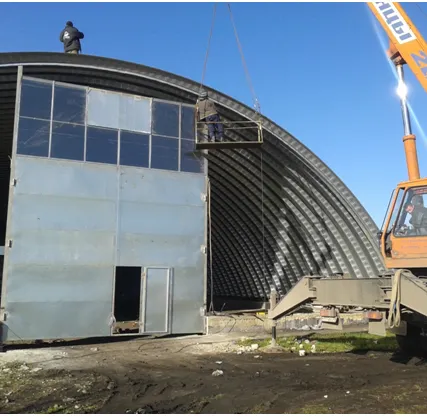 Фото №0 Строительство бескаркасных ангаров 20*50 м